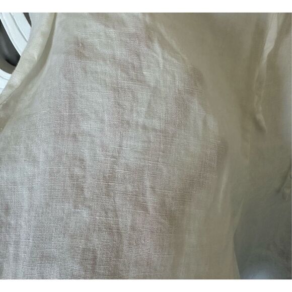 Wide Leg Linen Drawstring Pant - Picture 4 of 8